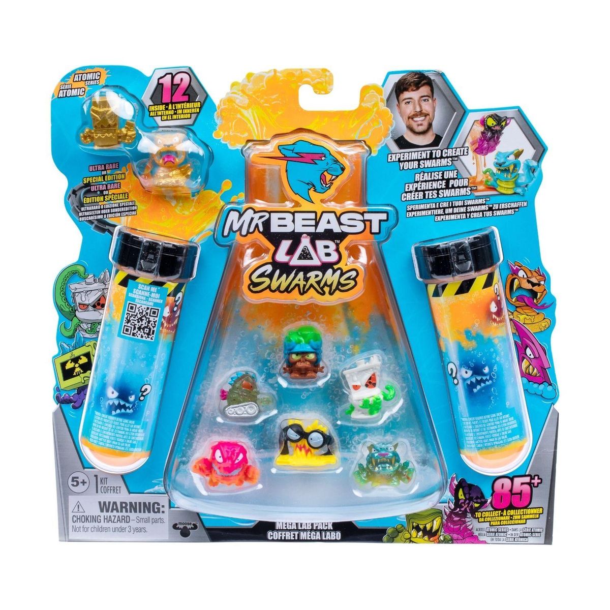 MR BEAST LAB - Juguete Mega Laboratorio x12 Figuras Aleatorio Mr Beast