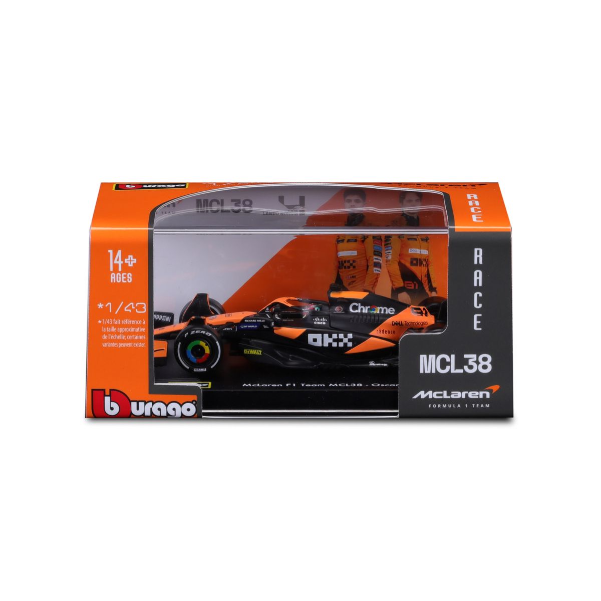 BURAGO - Auto F1 Mclaren 1:43 Fórmula 1 13Cm Burago Mclaren