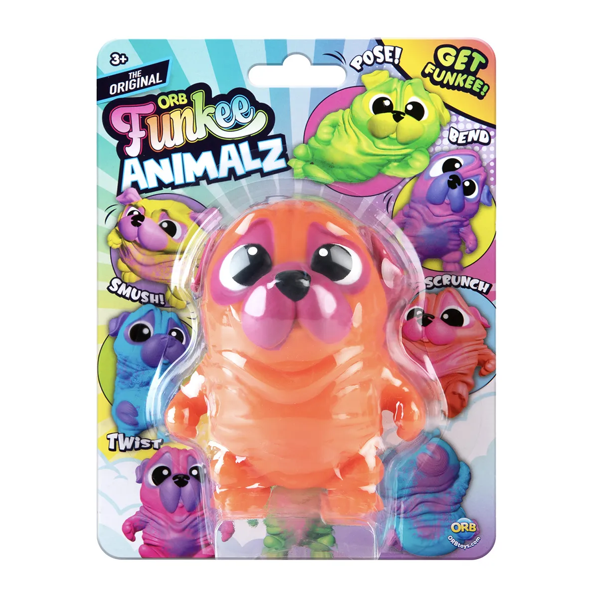 ORB TOYS - Cachorro De Arena Estirable Mega Funkee Puppies Aleatorio