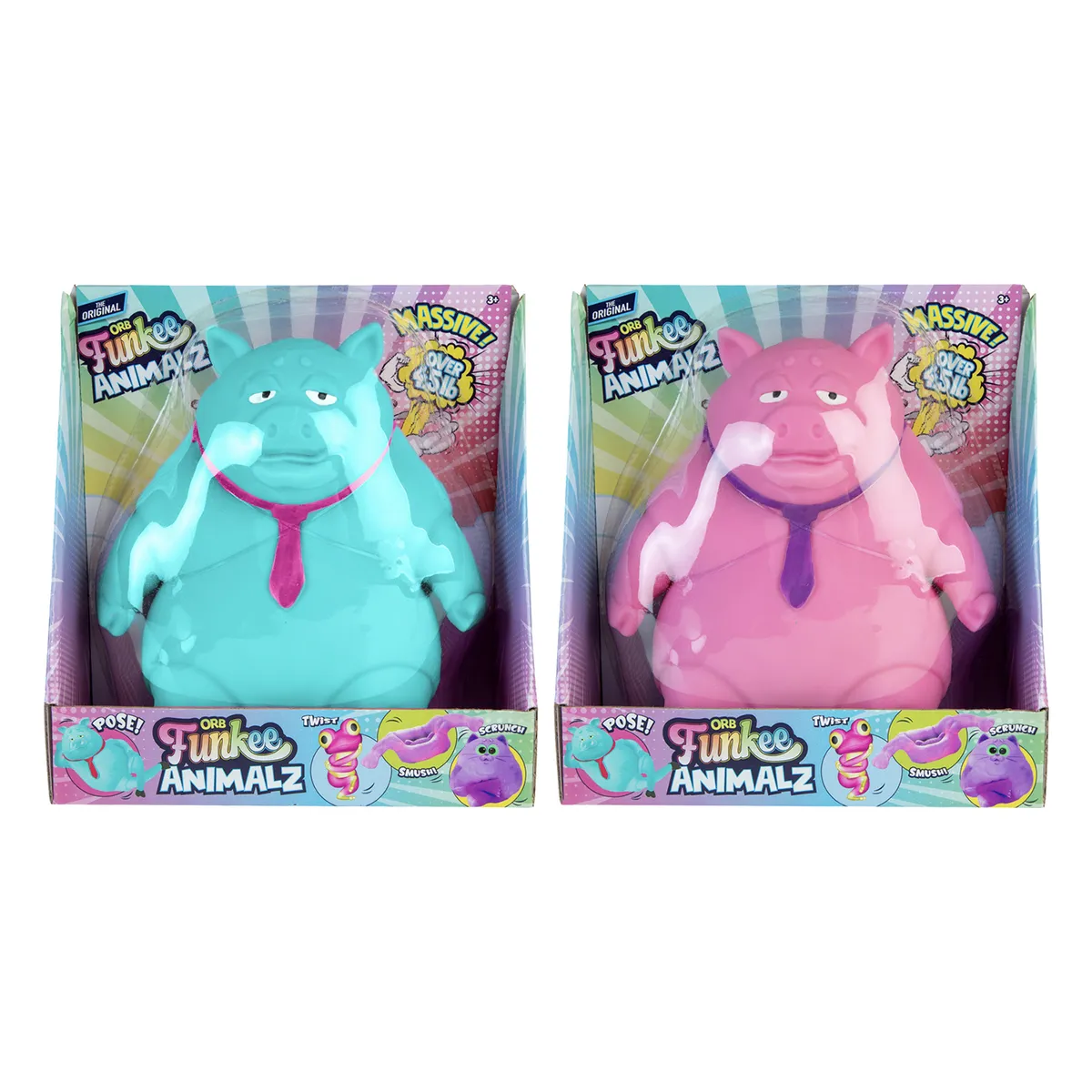 ORB TOYS - Cerdito De Arena Estirable Jumbo Funkee Pig Orb Toys Aleatorio