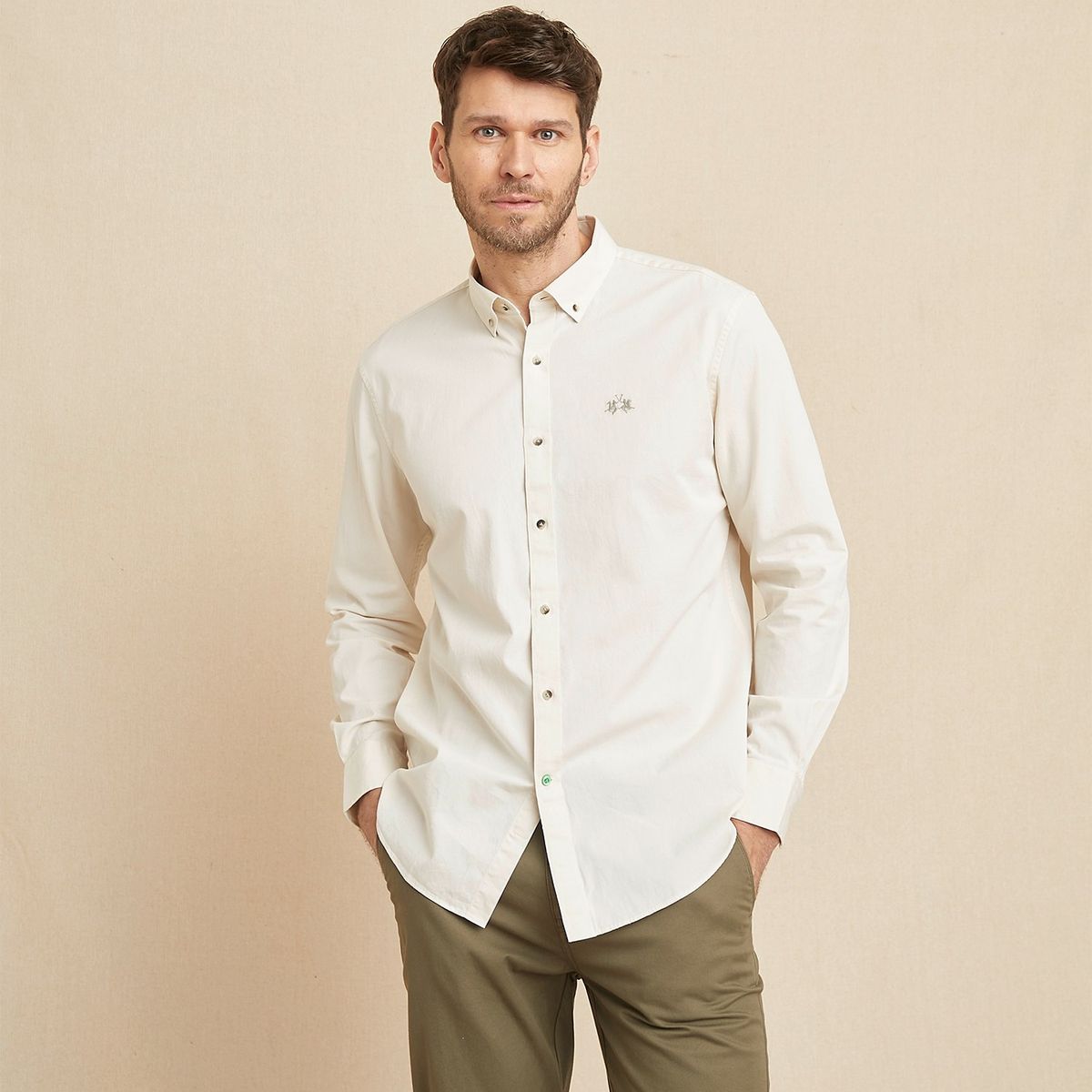 LA MARTINA - Camisa 100% Algodón Sport Hombre La Martina