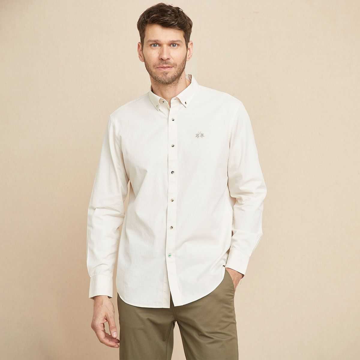 LA MARTINA - Camisa 100% Algodón Sport Hombre La Martina