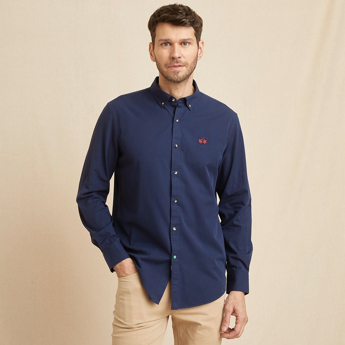 LA MARTINA - Camisa 100% Algodón Sport Hombre La Martina