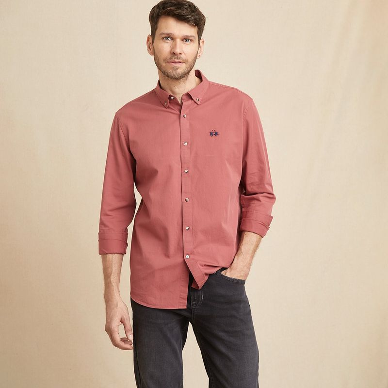 LA MARTINA - Camisa 100% Algodón Sport Hombre La Martina