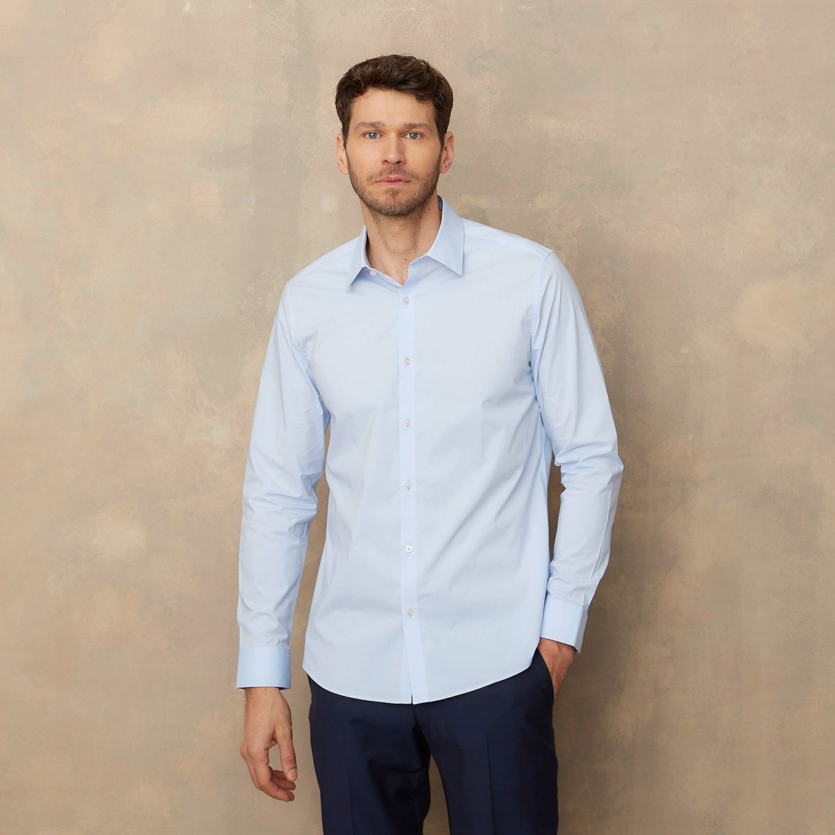 WOLF&HANK - Camisa de Vestir Hombre Wolf&Hank