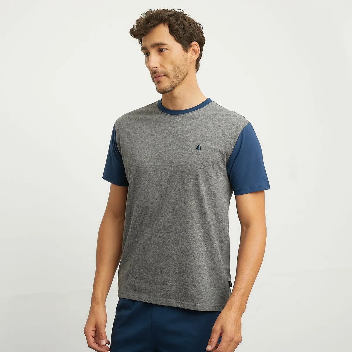 NEWPORT - Pijama Corto Newport Algodón Hombre