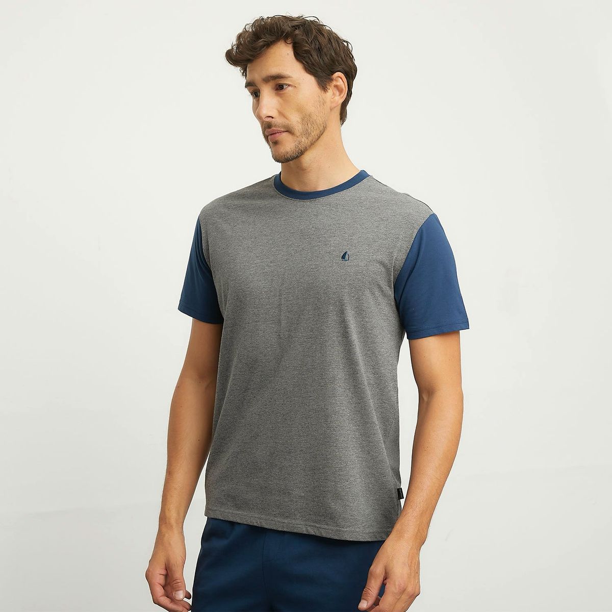 NEWPORT - Pijama Corto Newport Algodón Hombre 