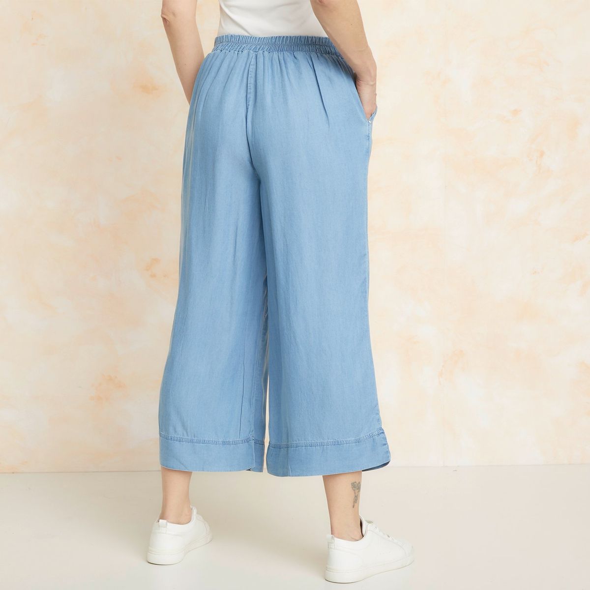 STEFANO COCCI - Jean Culotte Tiro Alto Mujer Stefano Cocci