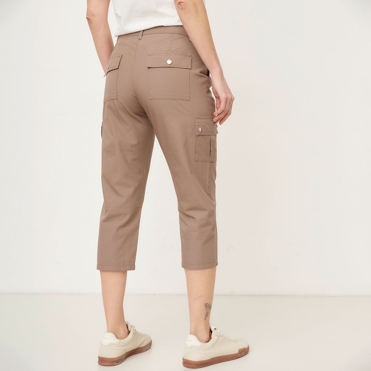 NEWPORT - Pantalón Capri 100% Algodón Mujer Newport.