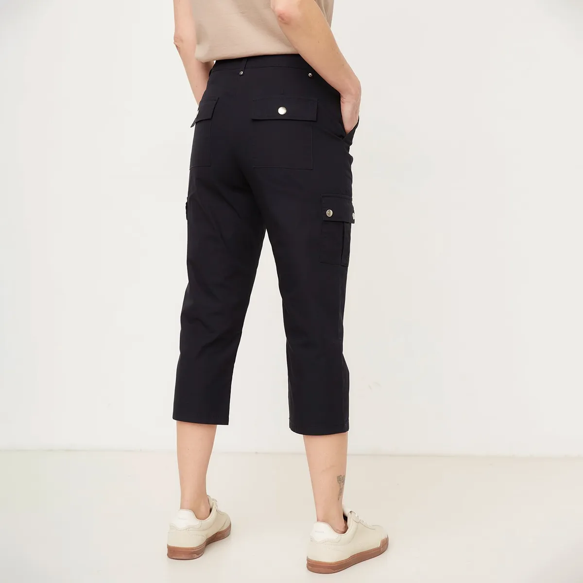 NEWPORT - Pantalón Capri 100% Algodón Mujer Newport