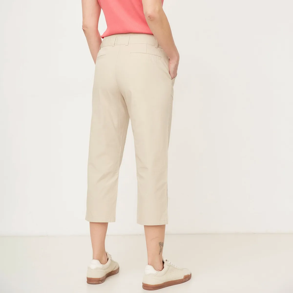NEWPORT - Pantalón Capri 100% Algodón Mujer Newport