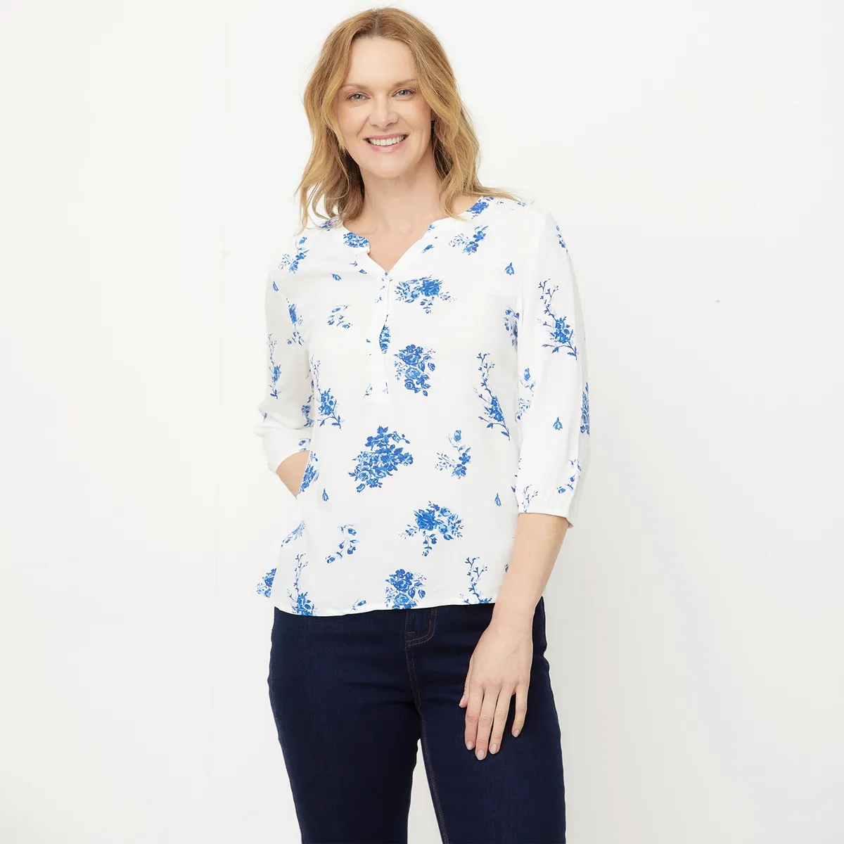 NEWPORT - Blusa Manga Larga Casual Mujer Newport