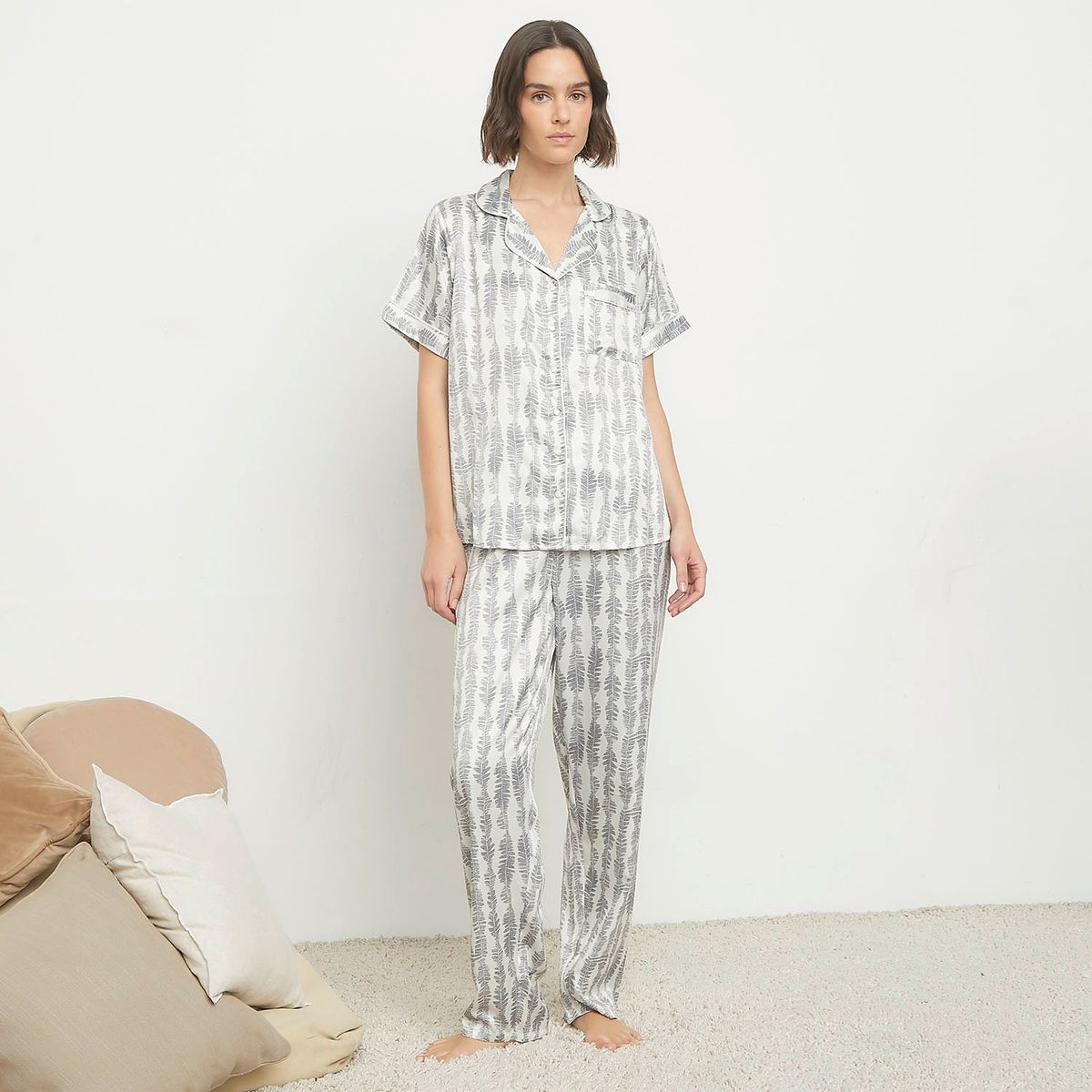 BLU - Pijama Satin Blu