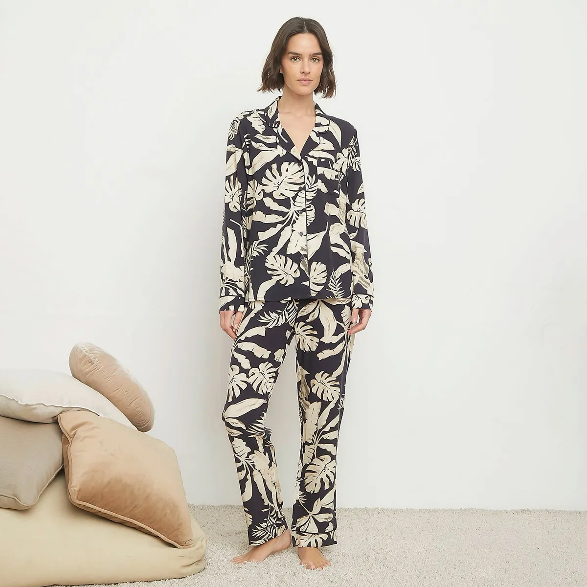 BLU - Pijama Algodón Mujer Blu