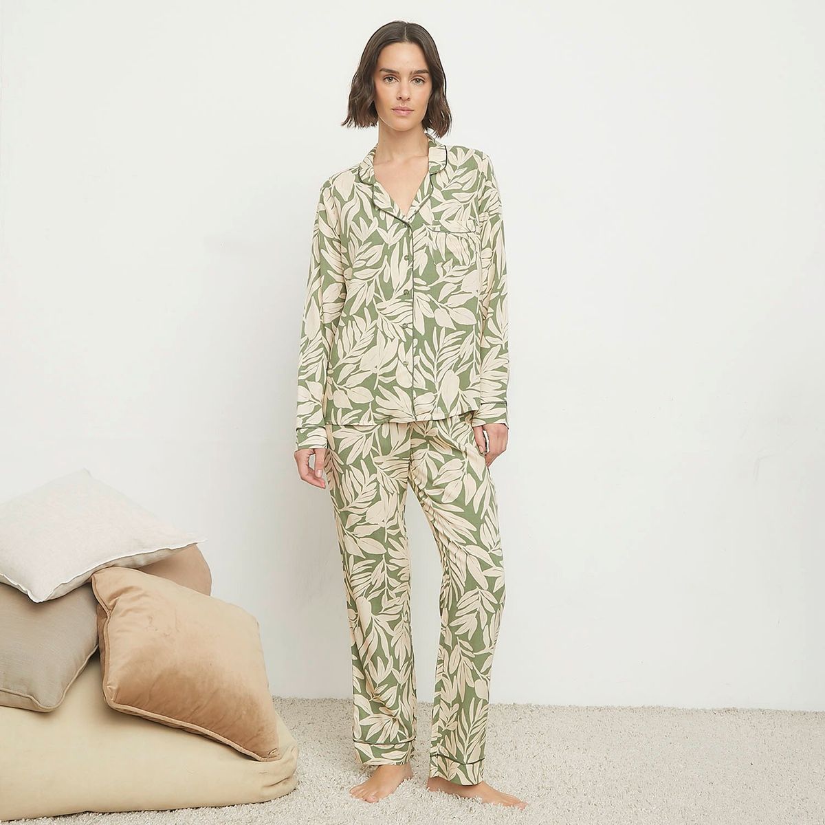 BLU - Pijama Algodón Mujer Blu