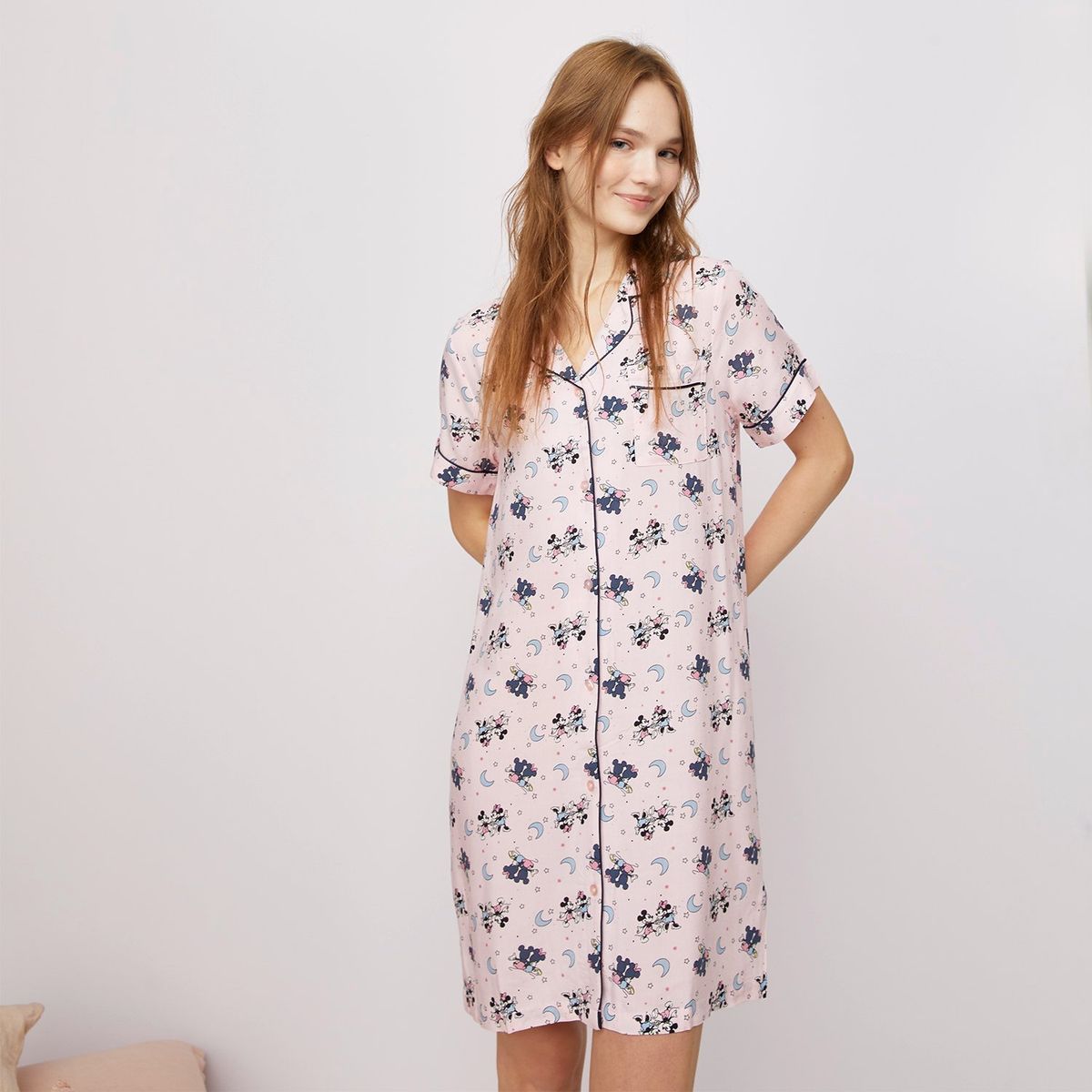 DISNEY - Pijama Camisero Mujer