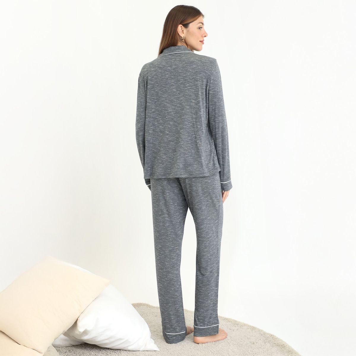 BLU - Pijama Algodón Mujer Blu