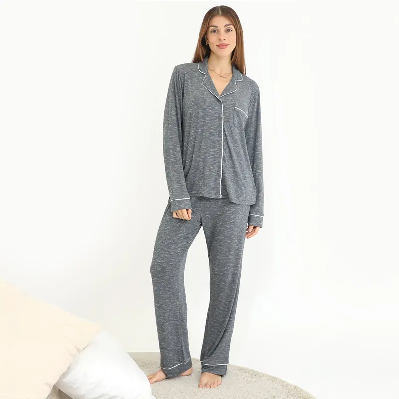 BLU - Pijama Algodón Mujer Blu