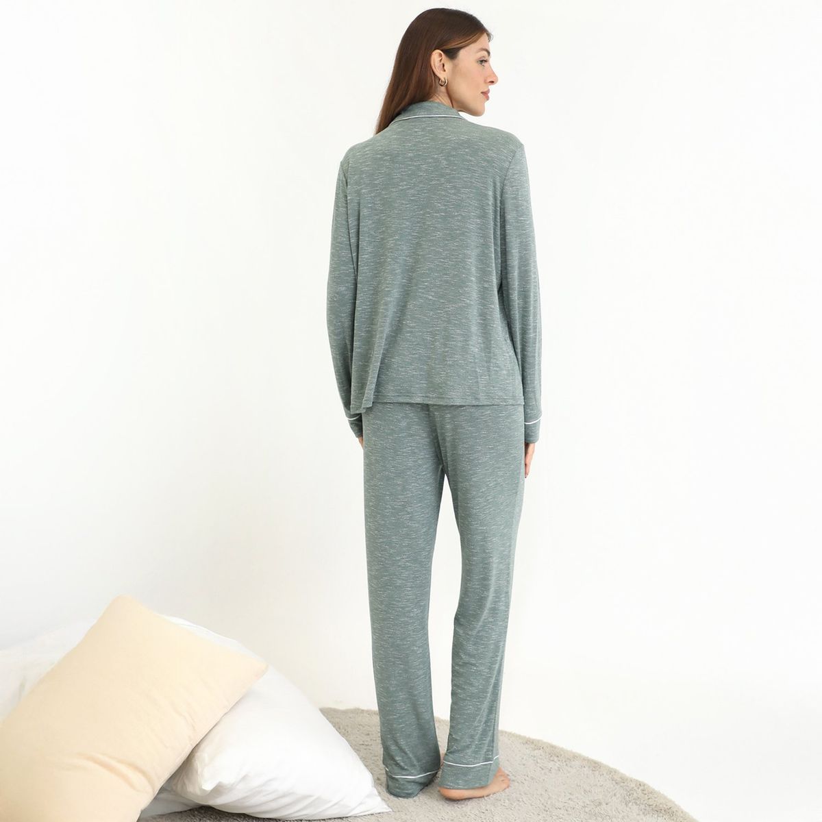 BLU - Pijama Algodón Mujer Blu