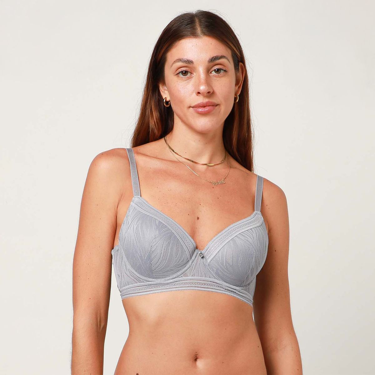 BLU - Sosten Fashion Encaje Blu