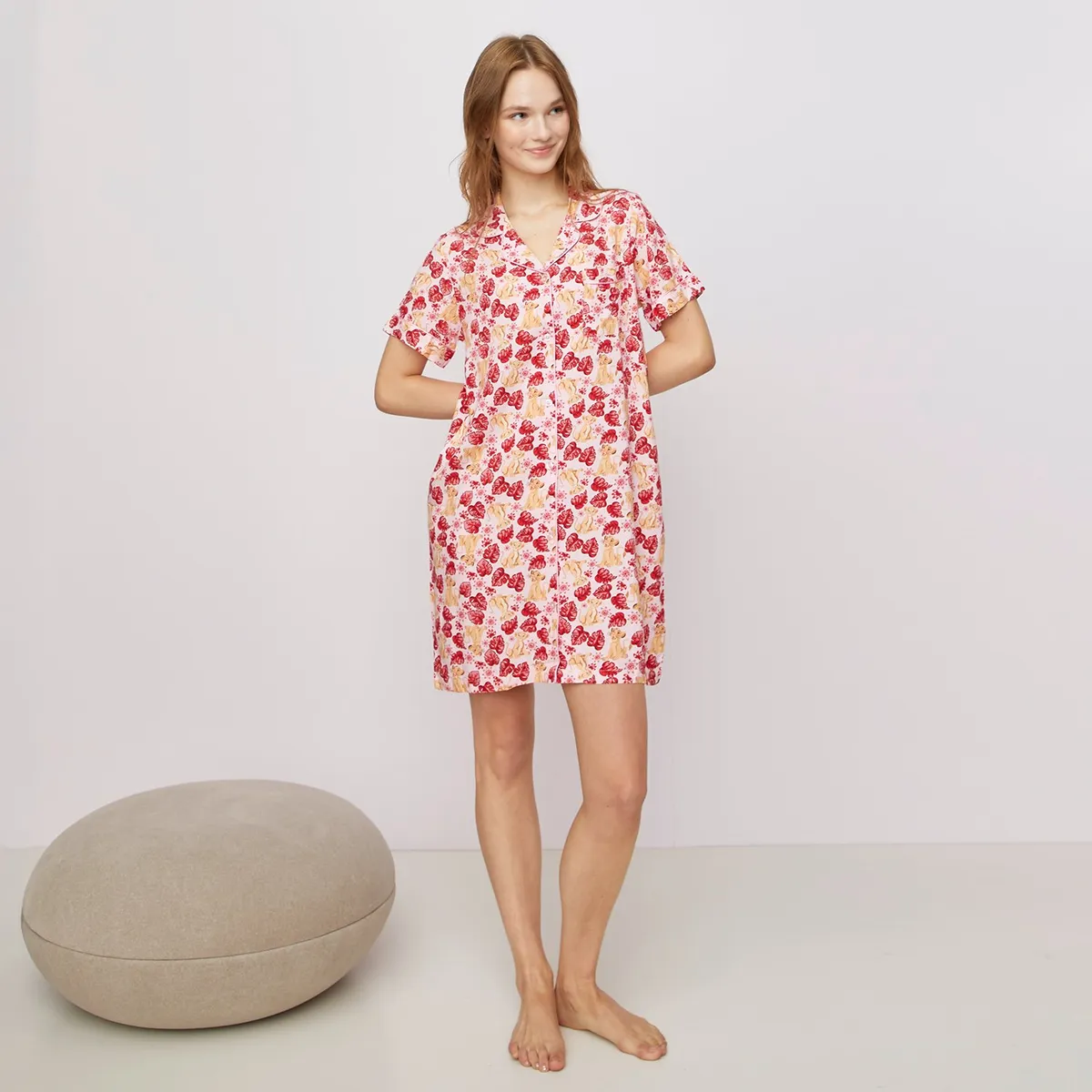 DISNEY - Pijama Camisero Mujer