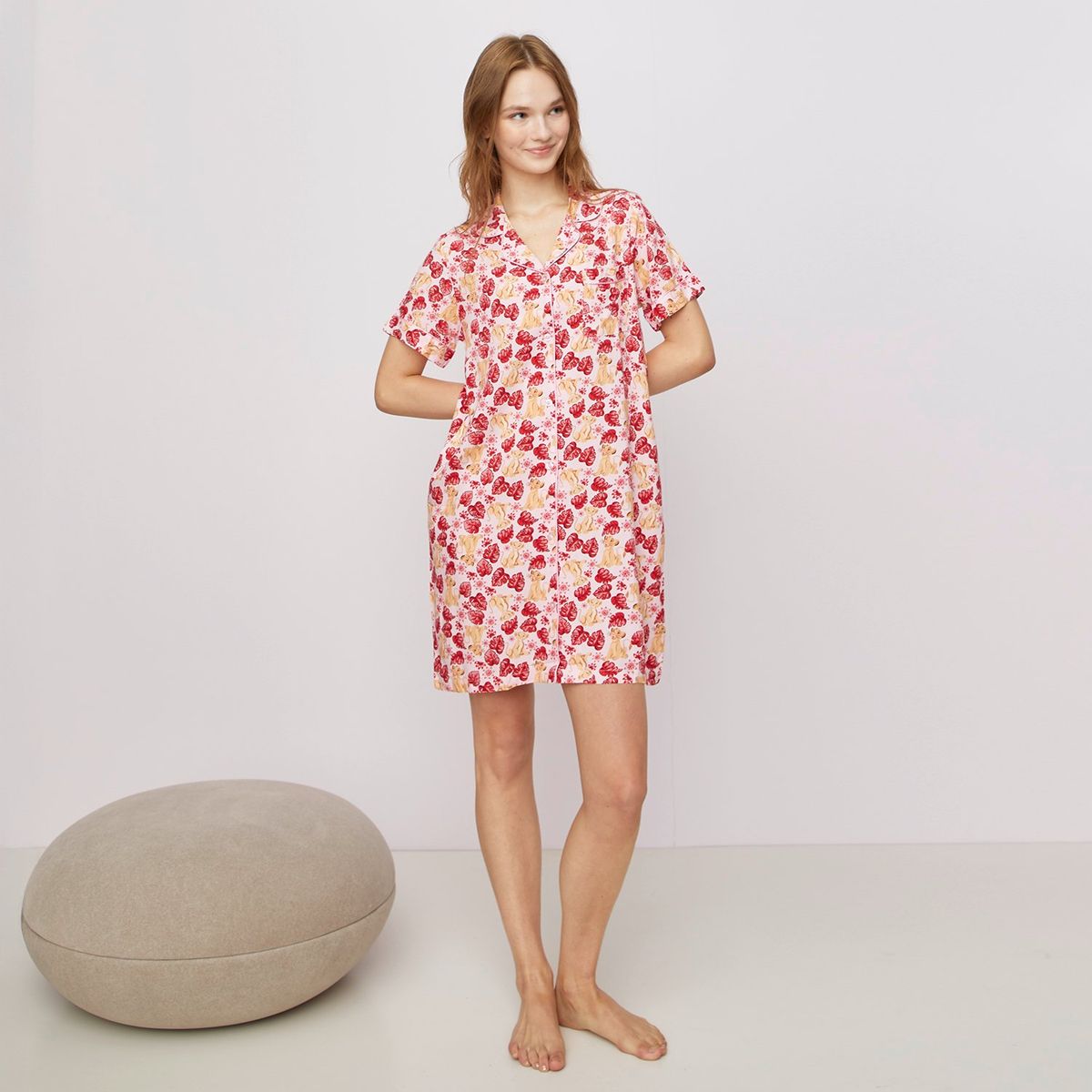 DISNEY - Pijama Camisero Mujer