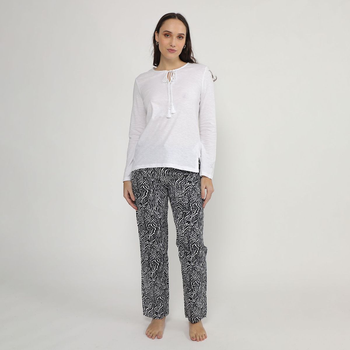 BLU - Pijama Algodón Mujer Blu
