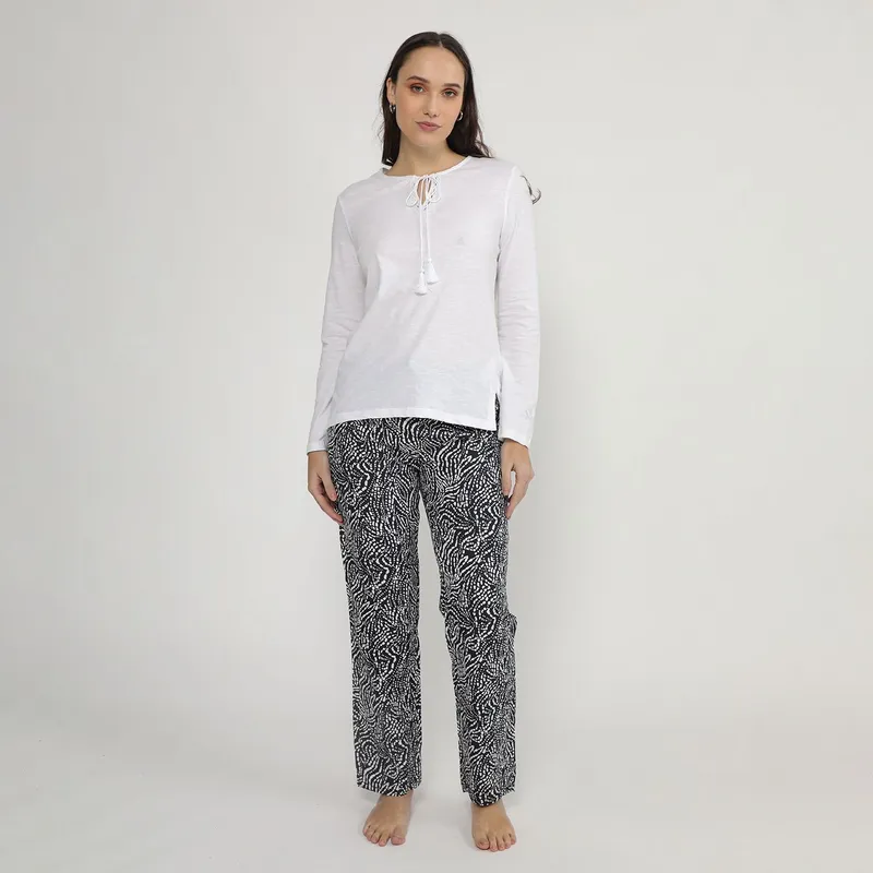 BLU - Pijama Algodón Mujer Blu