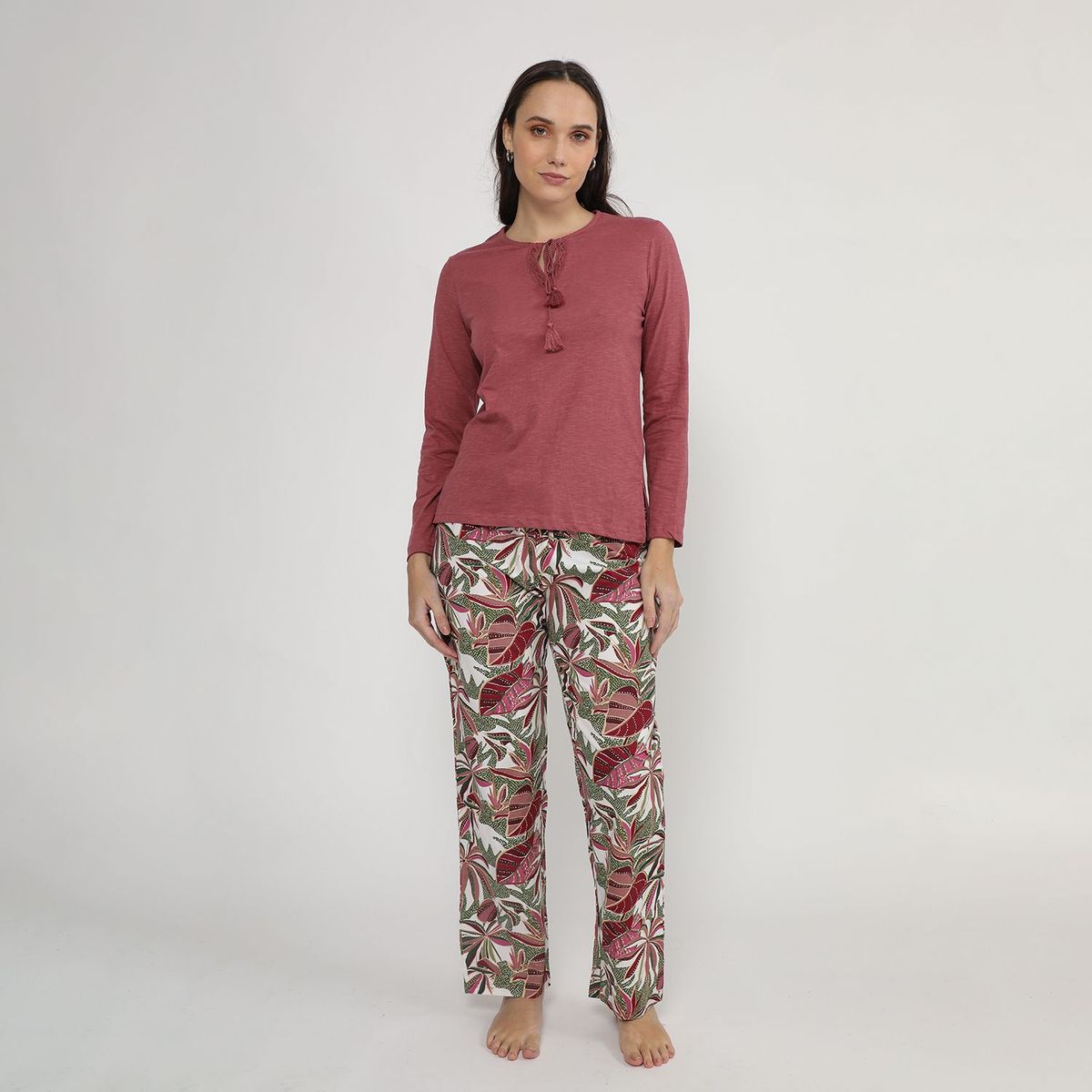 BLU - Pijama Algodón Mujer Blu