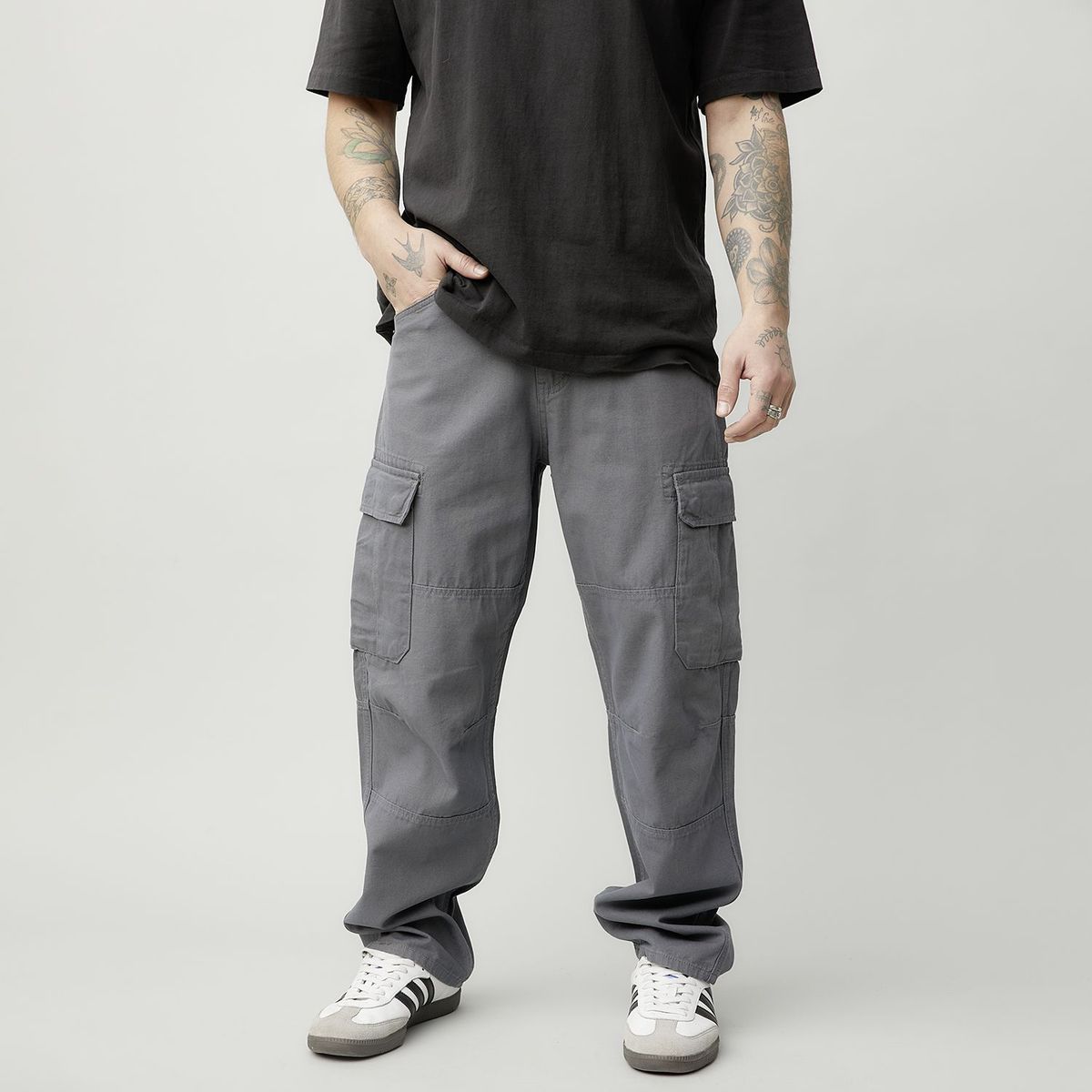 DENIMLAB - Pantalón Algodón Baggy Fit Hombre Denimlab