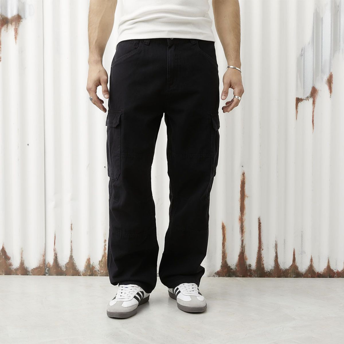 DENIMLAB - Pantalón Algodón Baggy Fit Hombre Denimlab