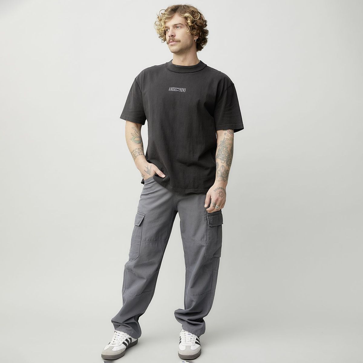 DENIMLAB - Pantalón Algodón Baggy Fit Hombre Denimlab