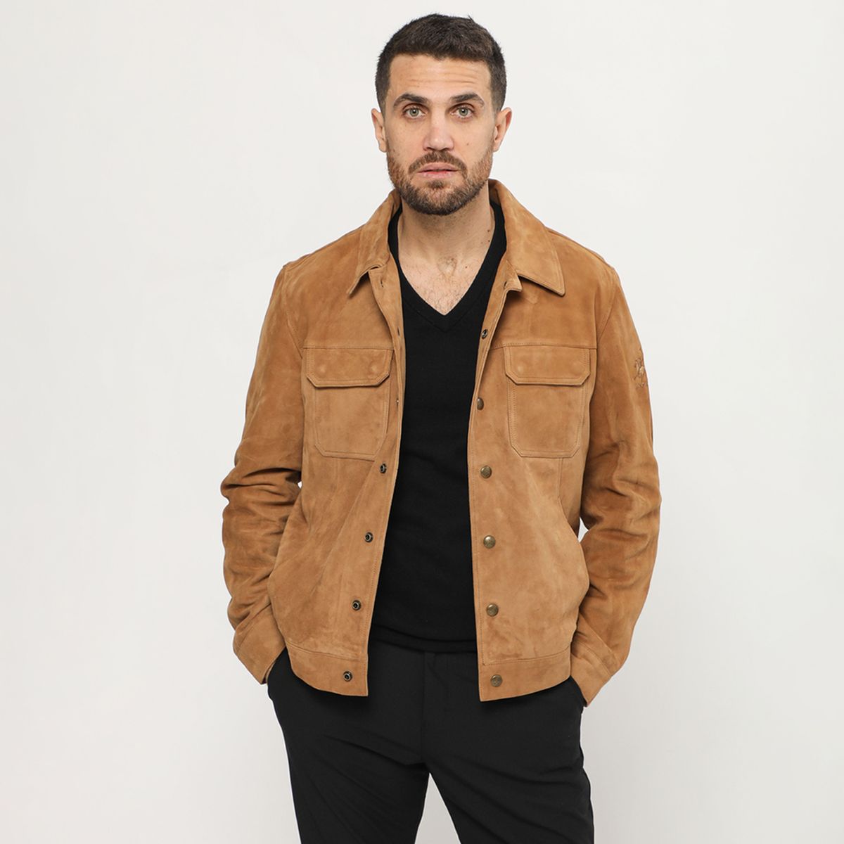 LA MARTINA - Casaca 100% Cuero Casual Hombre La Martina