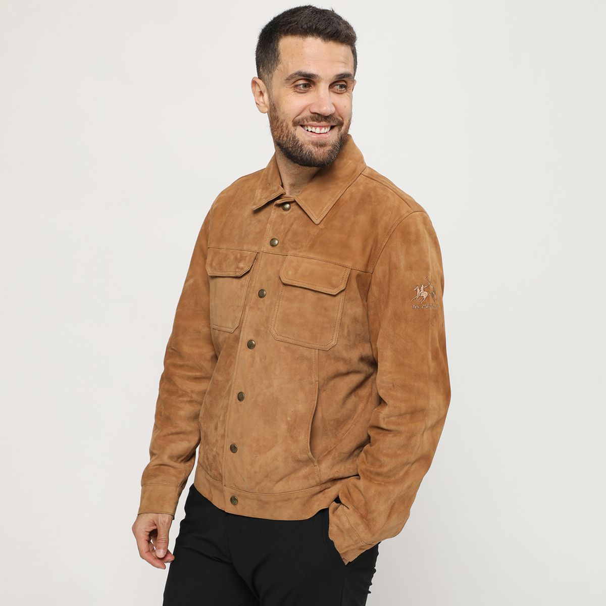 LA MARTINA - Casaca 100% Cuero Casual Hombre La Martina