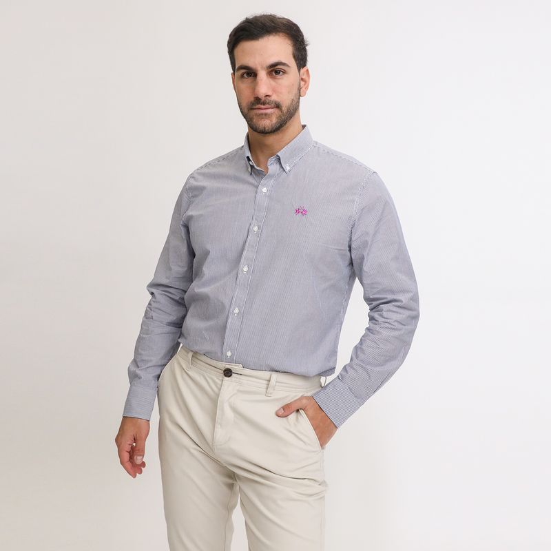 LA MARTINA - Camisa 100% Algodón Sport Hombre La Martina
