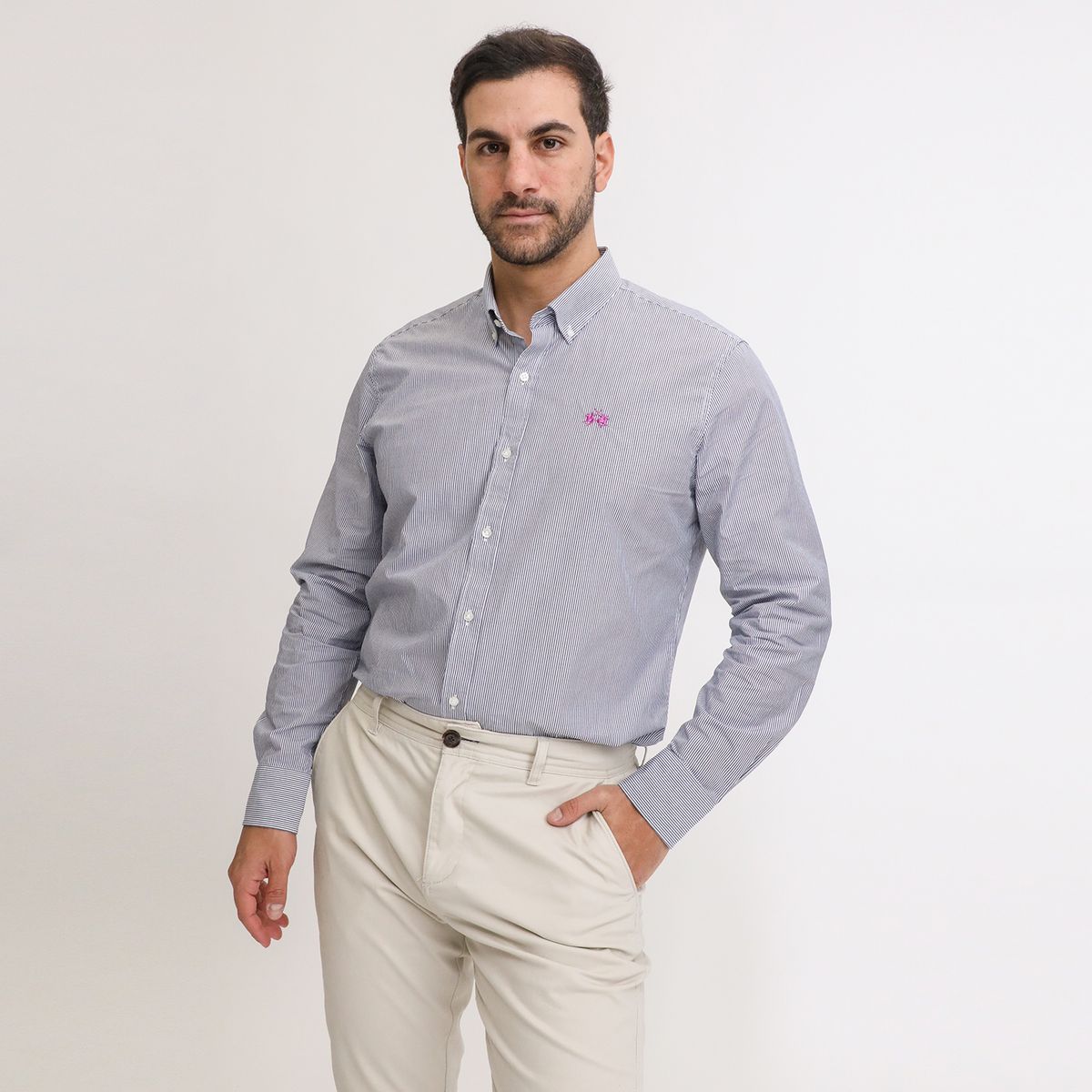 LA MARTINA - Camisa 100% Algodón Sport Hombre La Martina