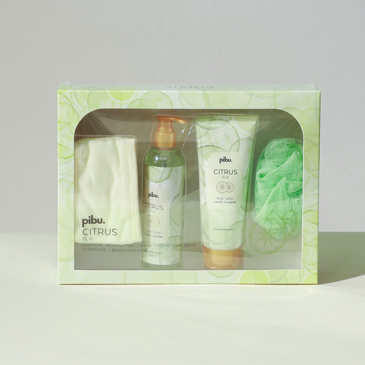 PIBU - Pack Loción + Jabón Liquido Corporal 220ml Citrus