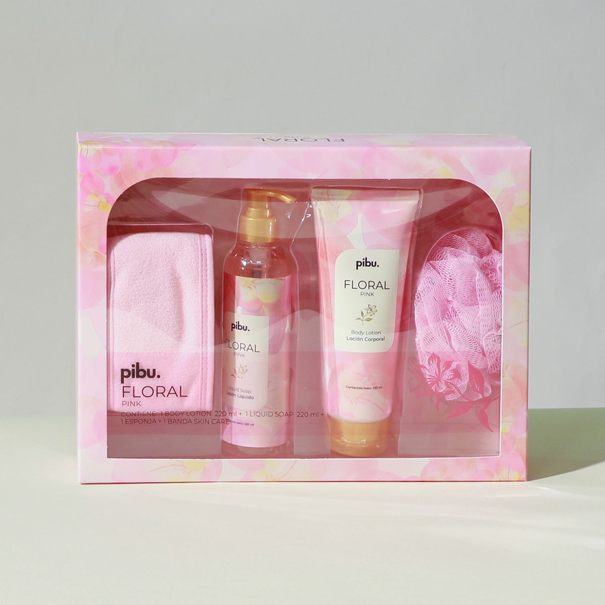 PIBU - Pack Loción + Jabón Liquido Corporal 220ml Floral