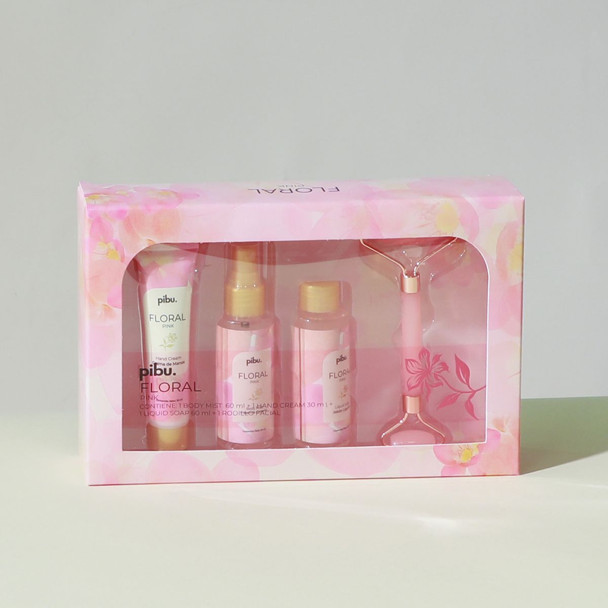 PIBU - Pack Crema De Manos 30ml + Fragancia 60ml + Jabón 60ml Floral