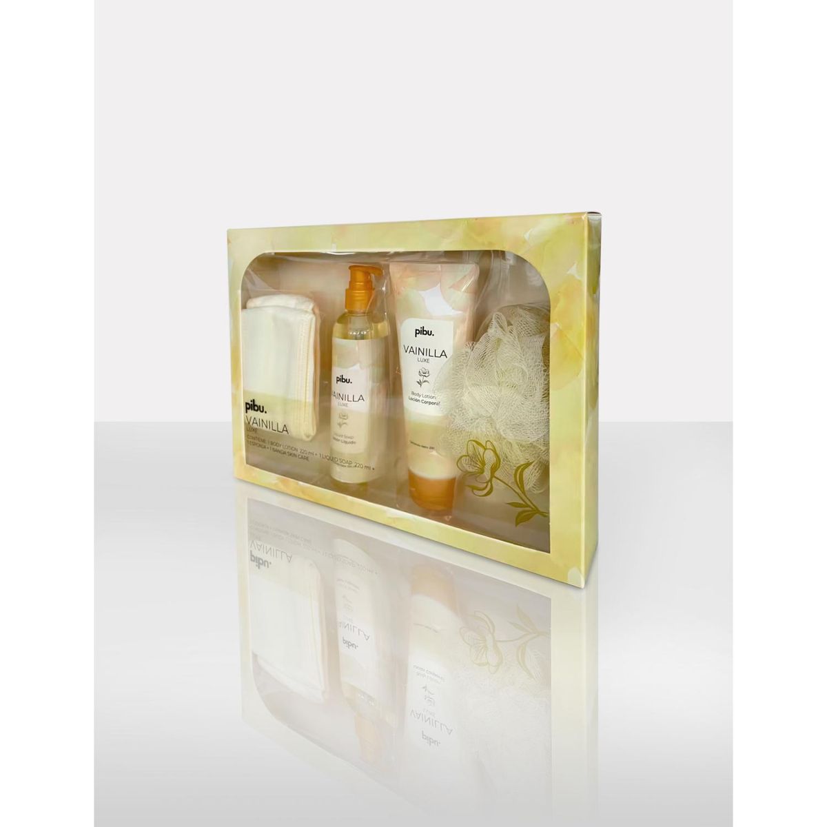 PIBU - Pack Loción + Jabón Liquido Corporal 220ml Vainilla