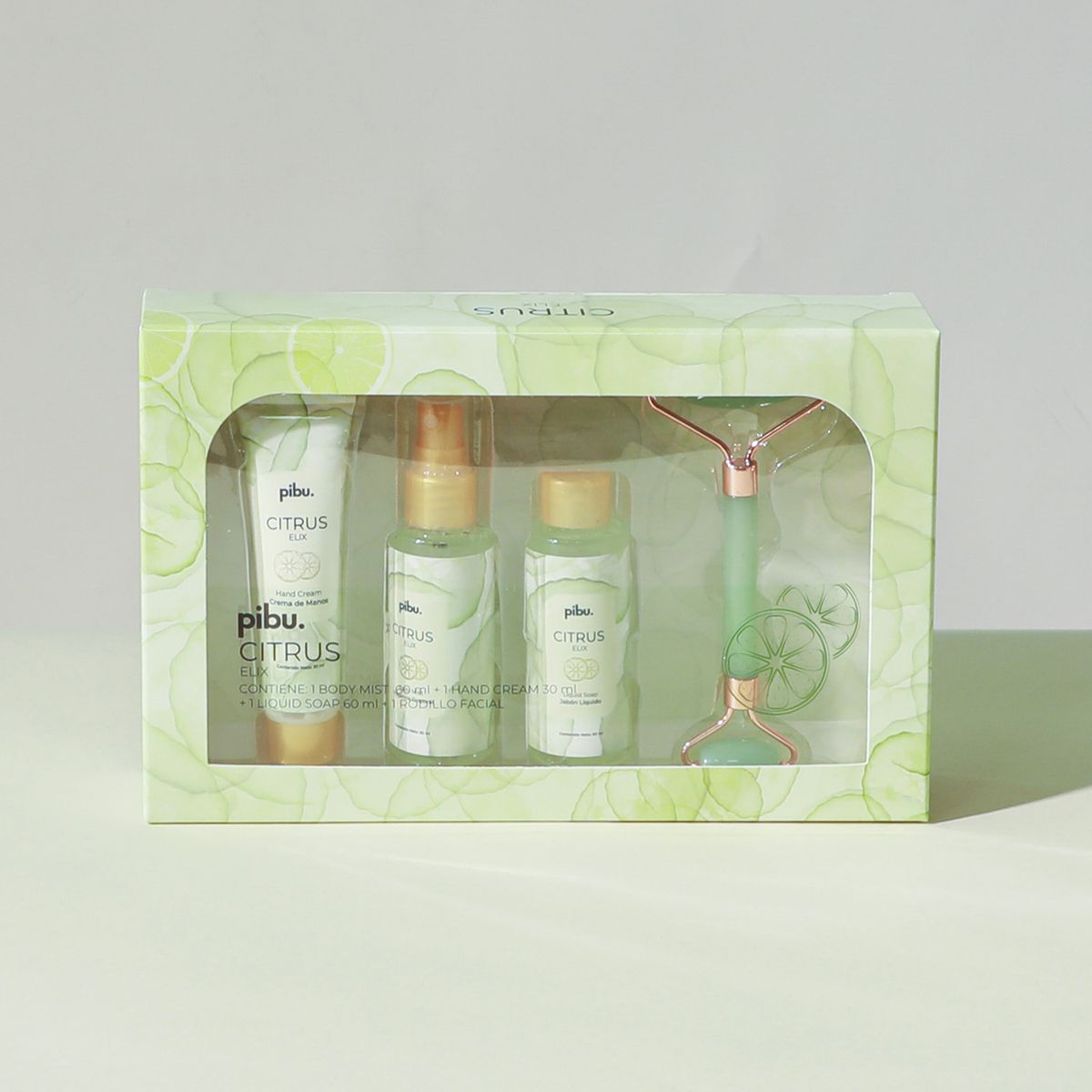 PIBU - Pack Crema De Manos 30ml + Fragancia 60ml + Jabón 60ml Citrus