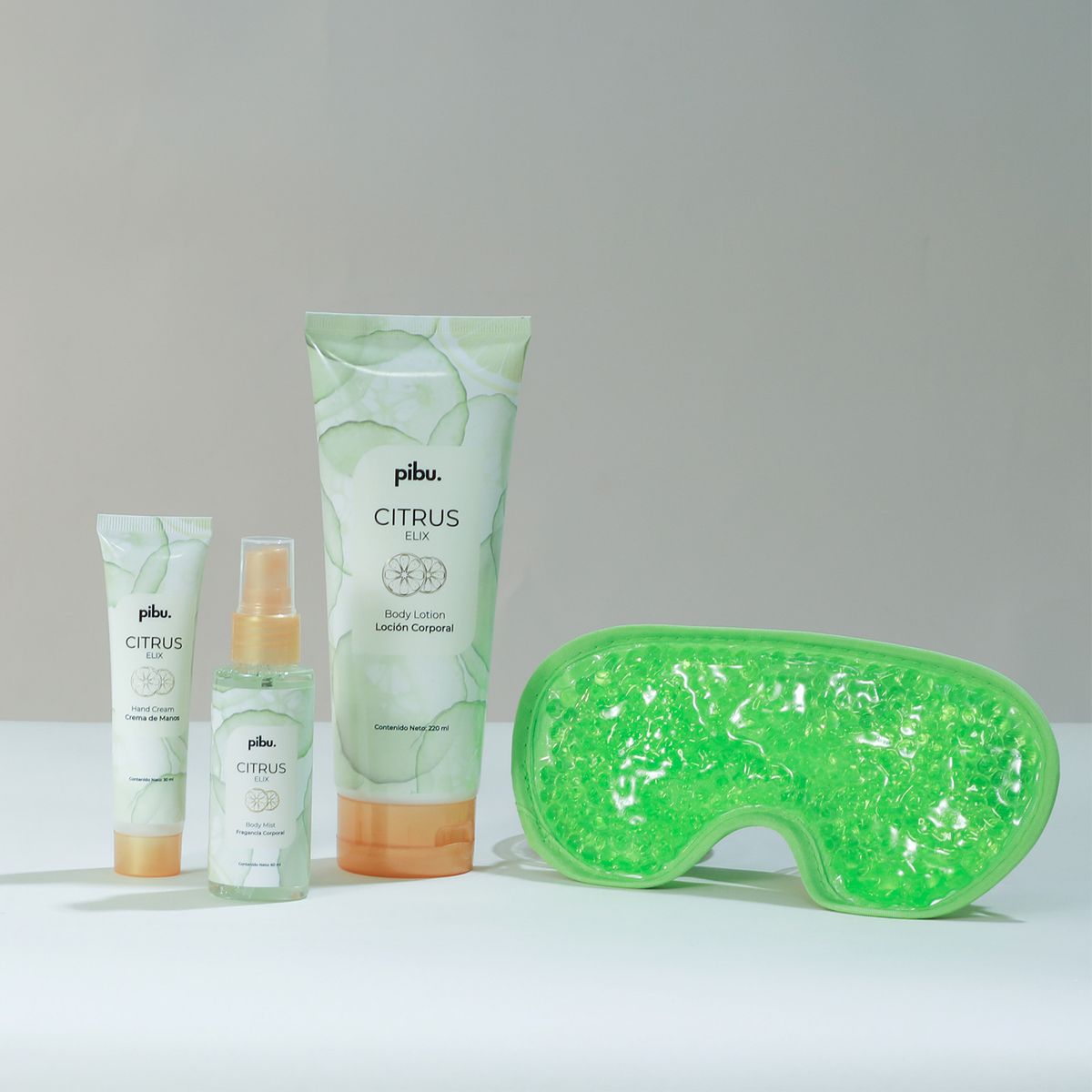 PIBU - Pack Loción 220ml + Crema De Manos 30ml + Fagancia 60ml Citrus