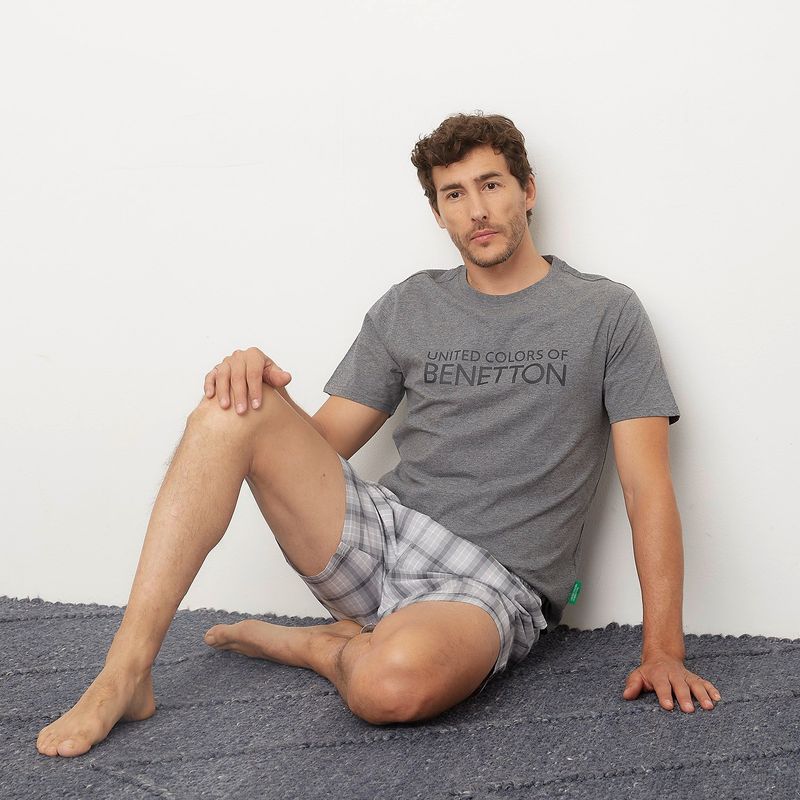 BENETTON - Short Pijama 100% Algodón Hombre Benetton