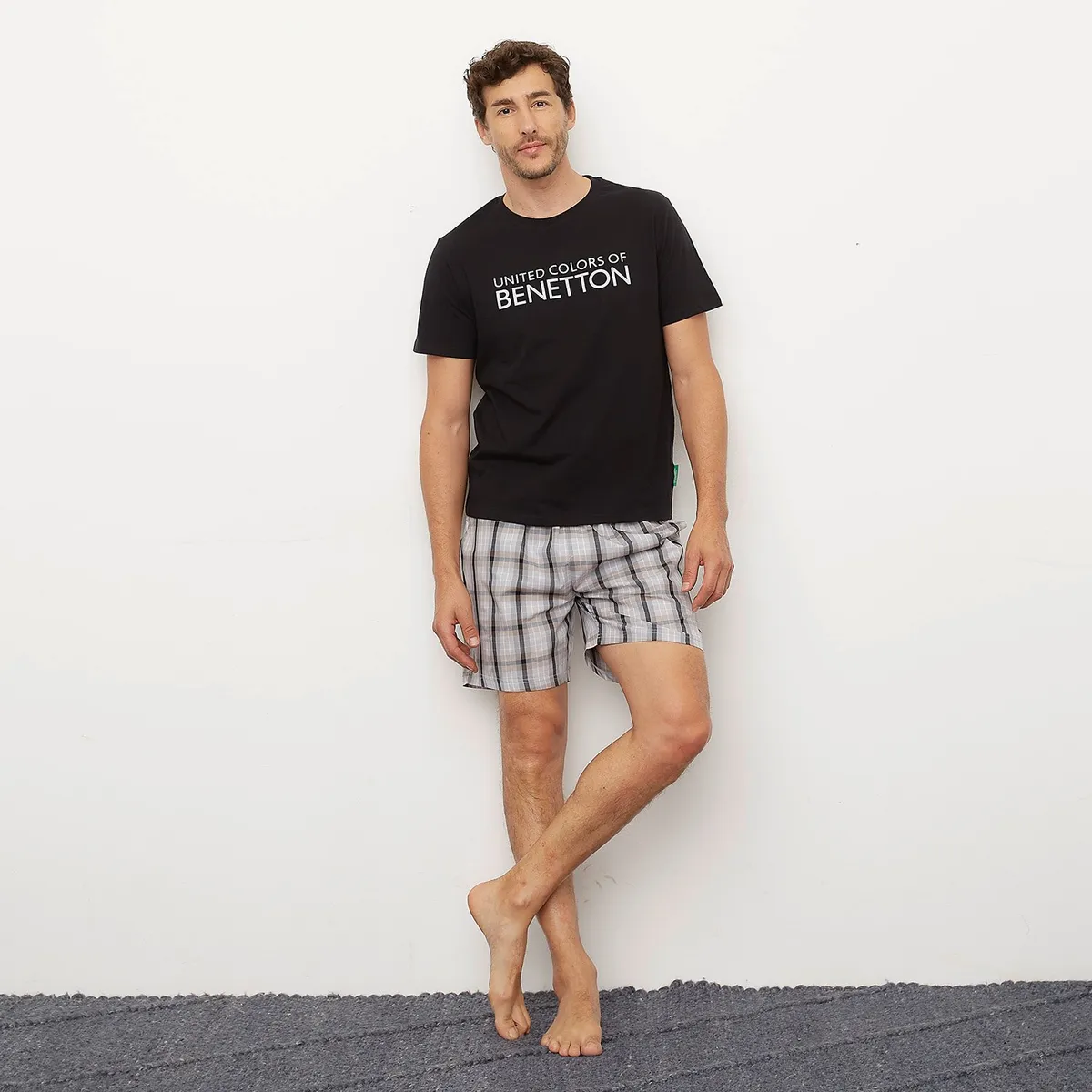 BENETTON - Short Pijama 100% Algodón Hombre Benetton