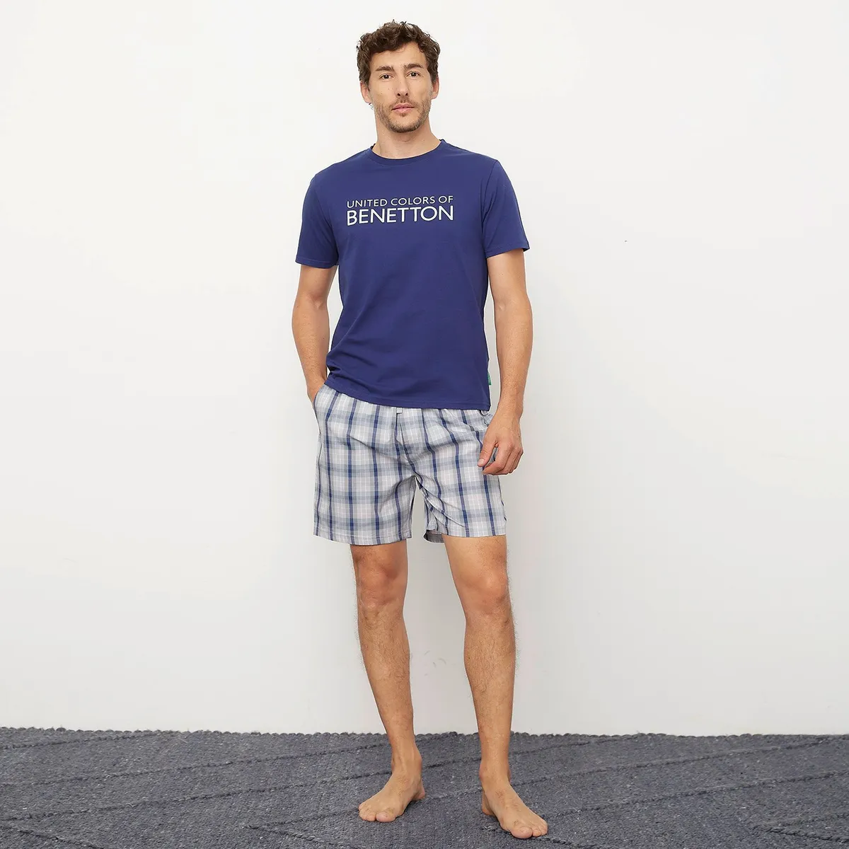 BENETTON - Short Pijama 100% Algodón Hombre Benetton