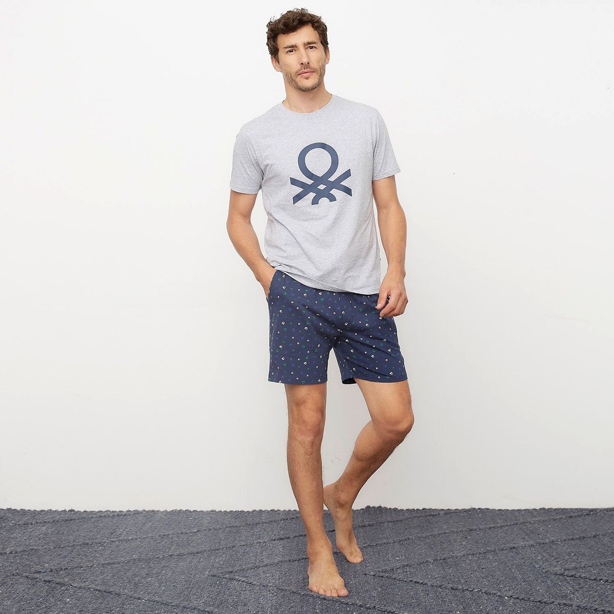 BENETTON - Pijama Corta Hombre Benetton