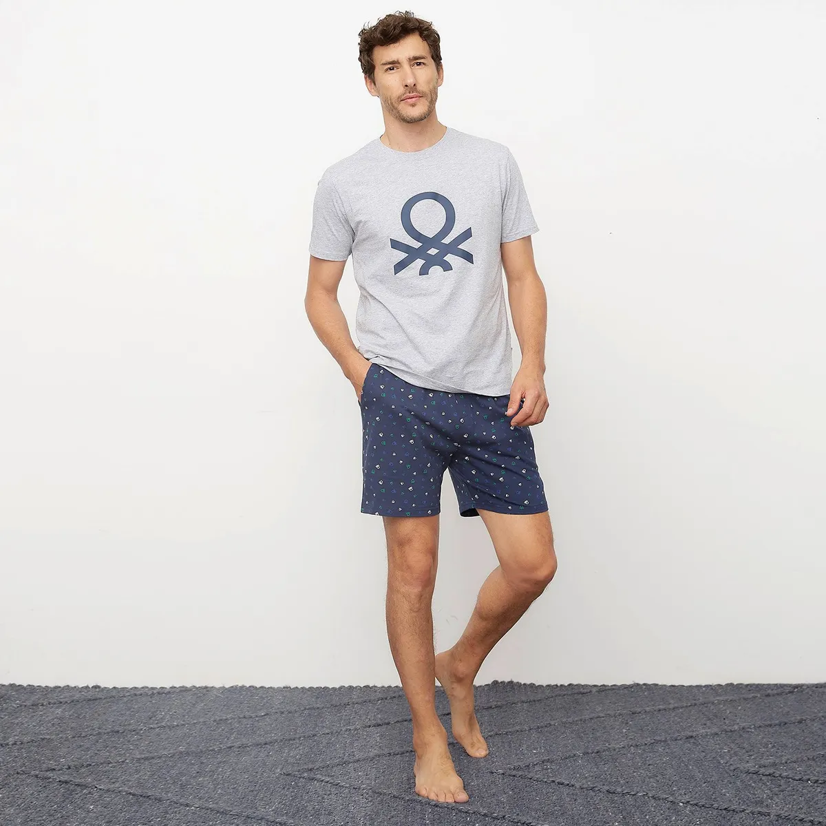 BENETTON - Pijama Corta Hombre Benetton