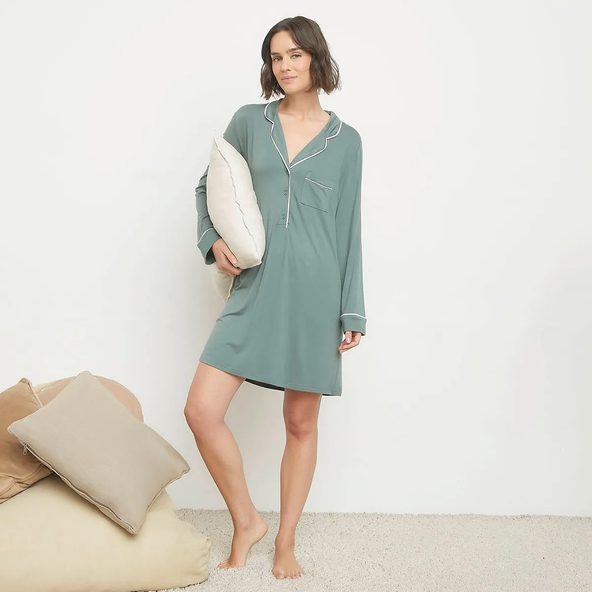 BLU - Pijama Camisero Mujer