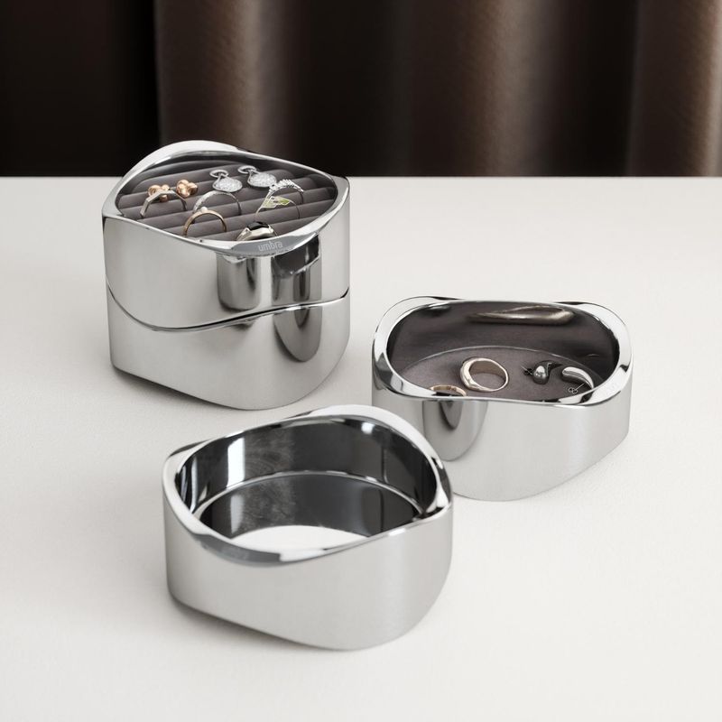 UMBRA - Joyero Metal Forma Irregular 10x8cm