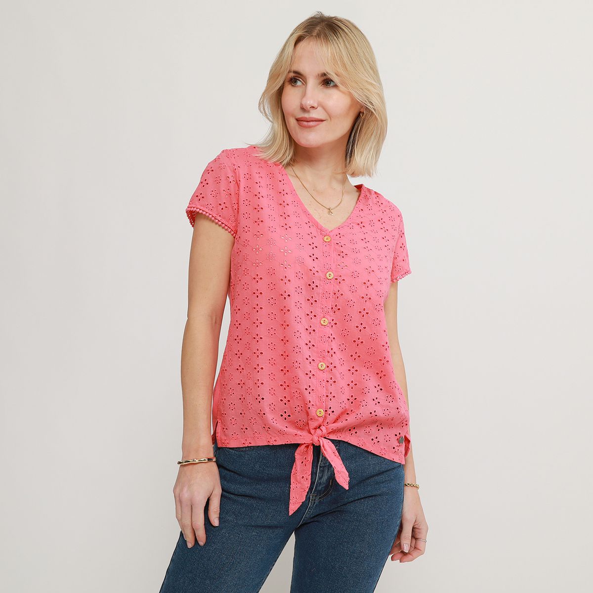 NEWPORT - Polo Manga Corta 100% Algodón Mujer Newport